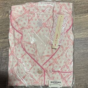 Roller Rabbit Pink Heart and Bow Pajama Set